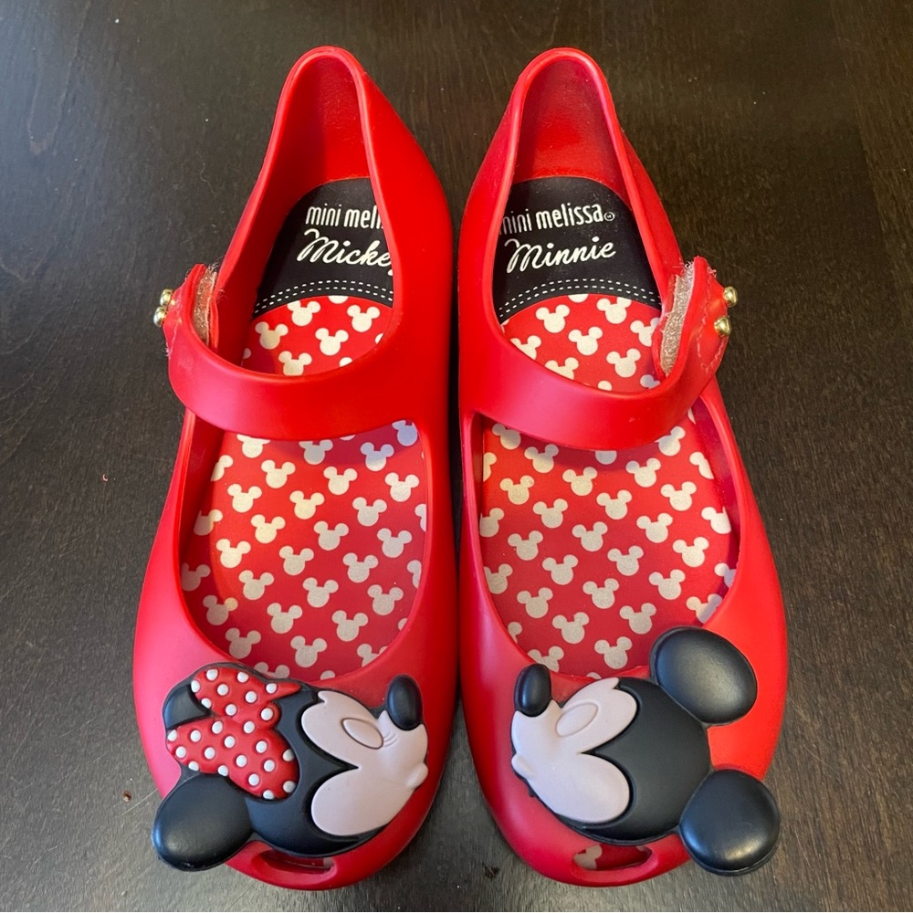 NWOT Minnie & Mickey Mini Melissa Shoes